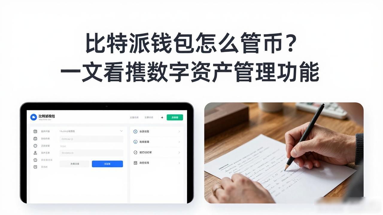 比特派钱包怎么管币？一文看懂数字资产管理功能