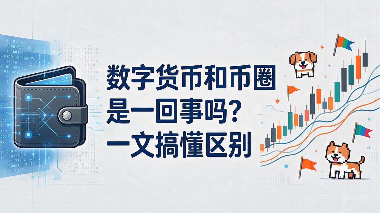 数字货币和币圈是一回事吗？一文搞懂区别
