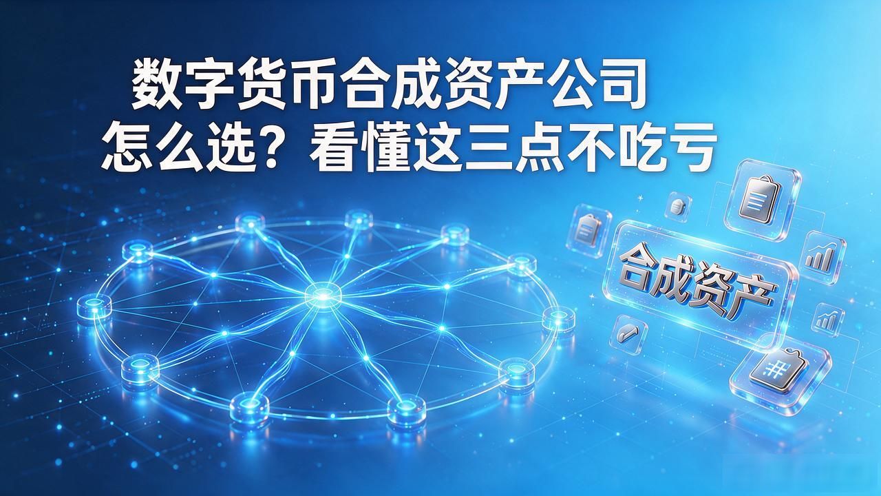 数字货币合成资产公司怎么选？看懂这三点不吃亏