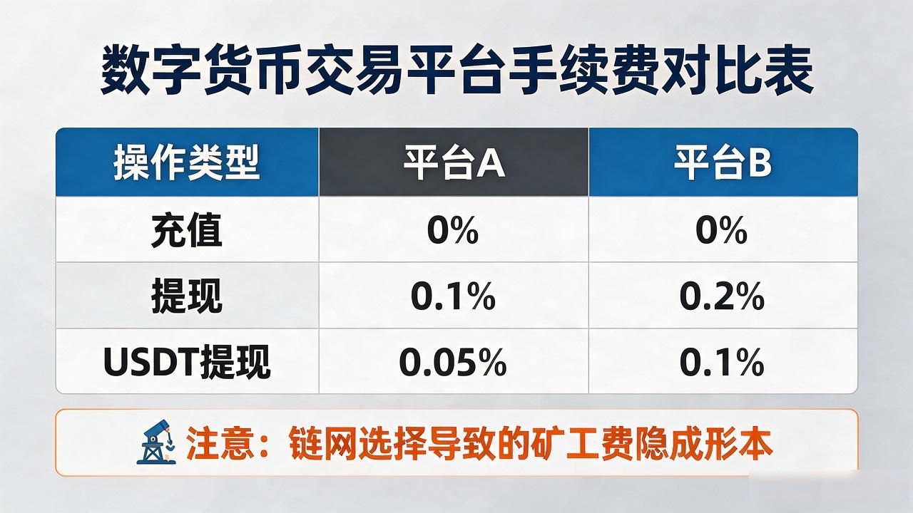 数字货币交易平台哪个便宜？手续费对比攻略