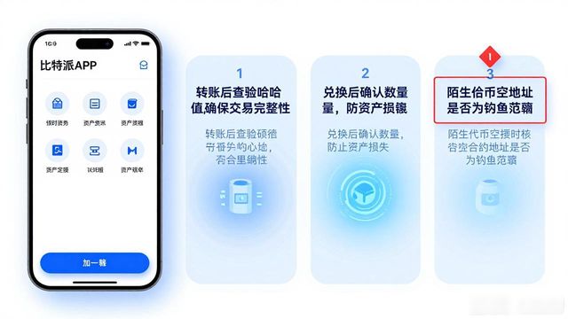 比特派下载后，资产监控三步走