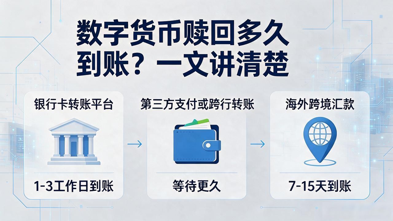数字货币赎回多久到账？一文讲清楚