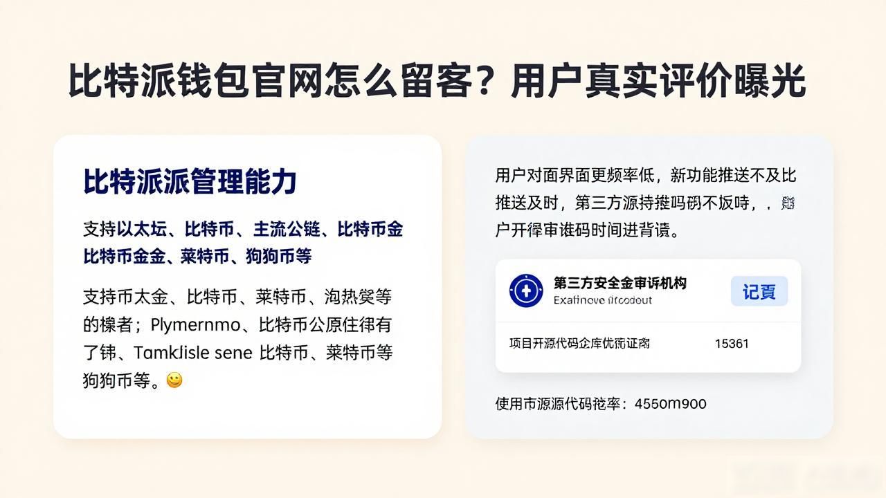 比特派钱包官网怎么留客？用户真实评价曝光