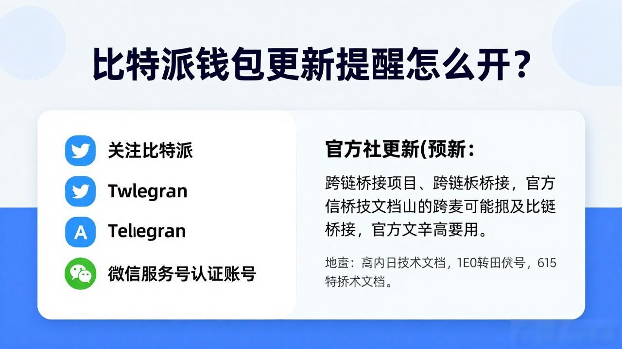 比特派钱包更新提醒怎么开？