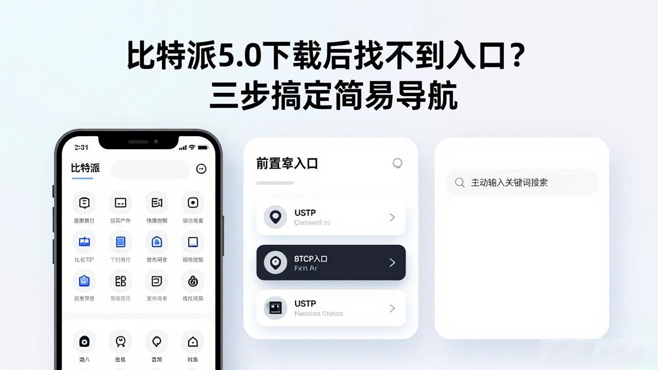比特派5.0下载后找不到入口？三步搞定简易导航