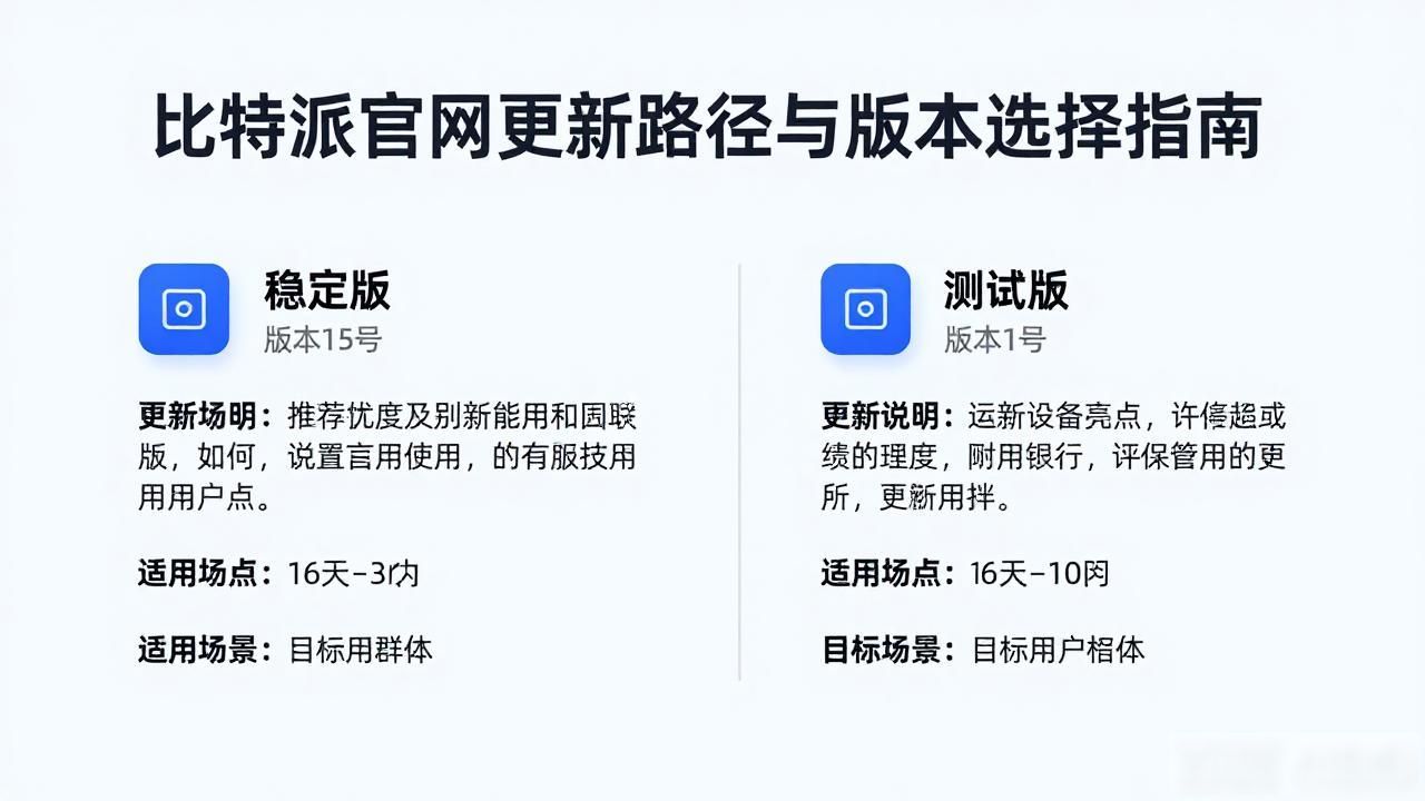比特派官网更新路径与版本选择指南