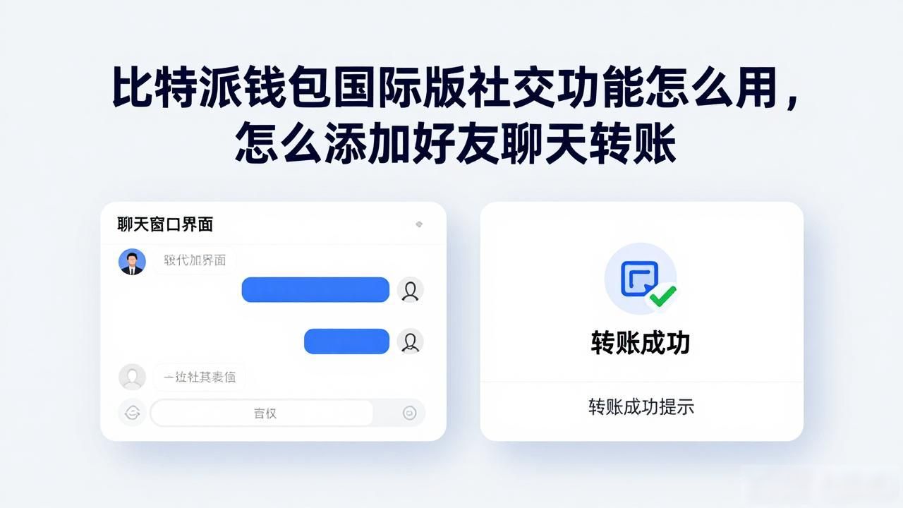 比特派钱包国际版社交功能怎么用，怎么添加好友聊天转账