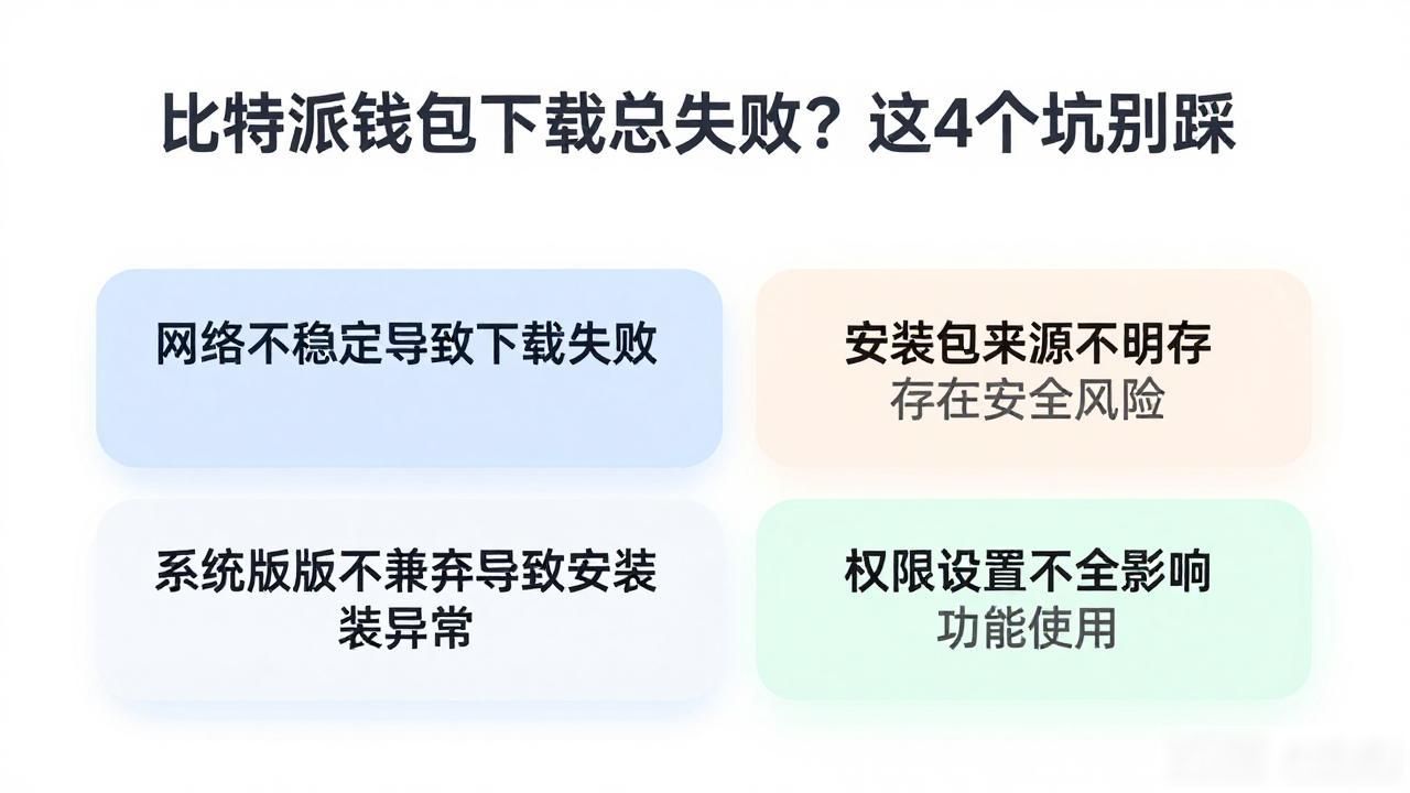比特派钱包下载总失败？这4个坑别踩
