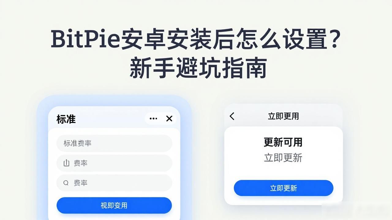 BitPie安卓安装后怎么设置？新手避坑指南