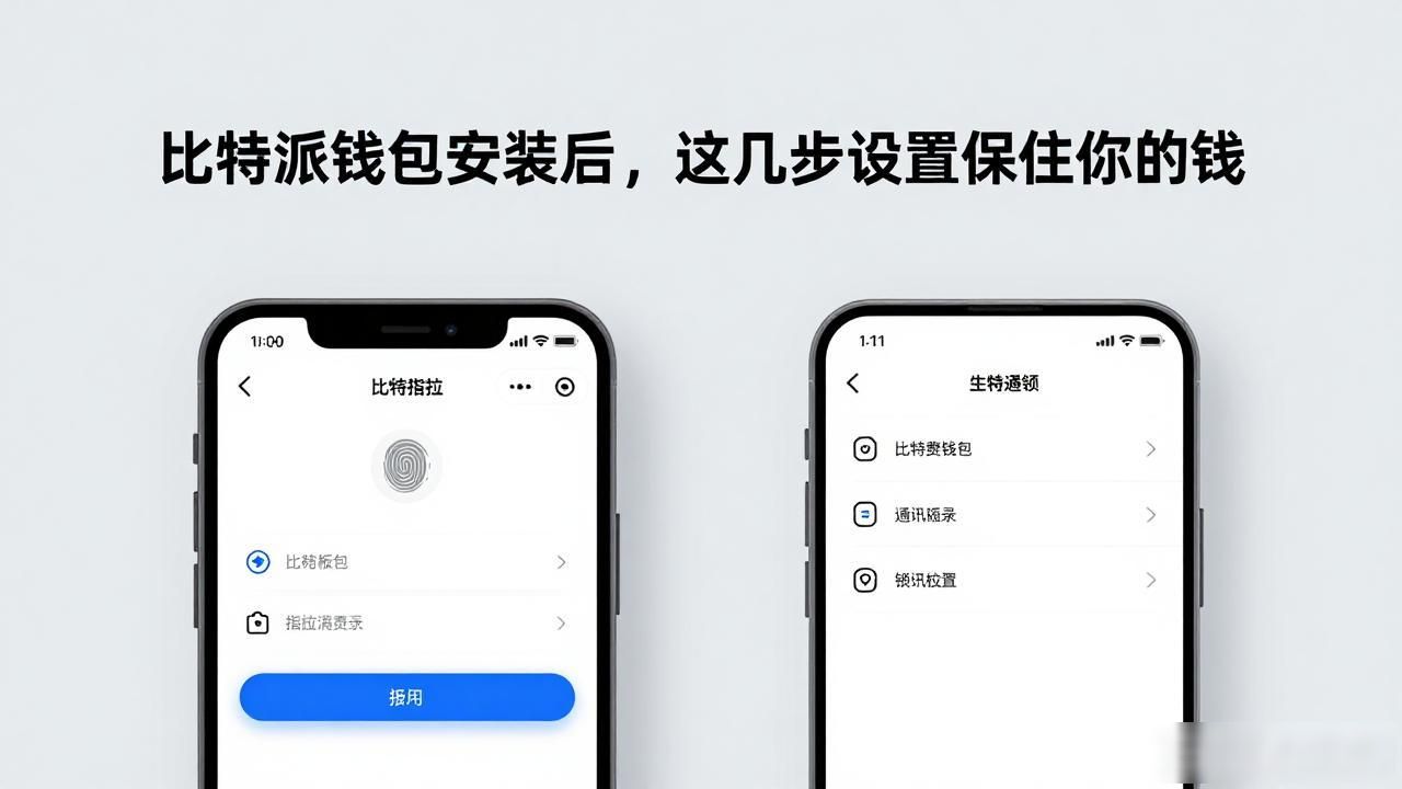 比特派钱包安装后，这几步设置保住你的钱