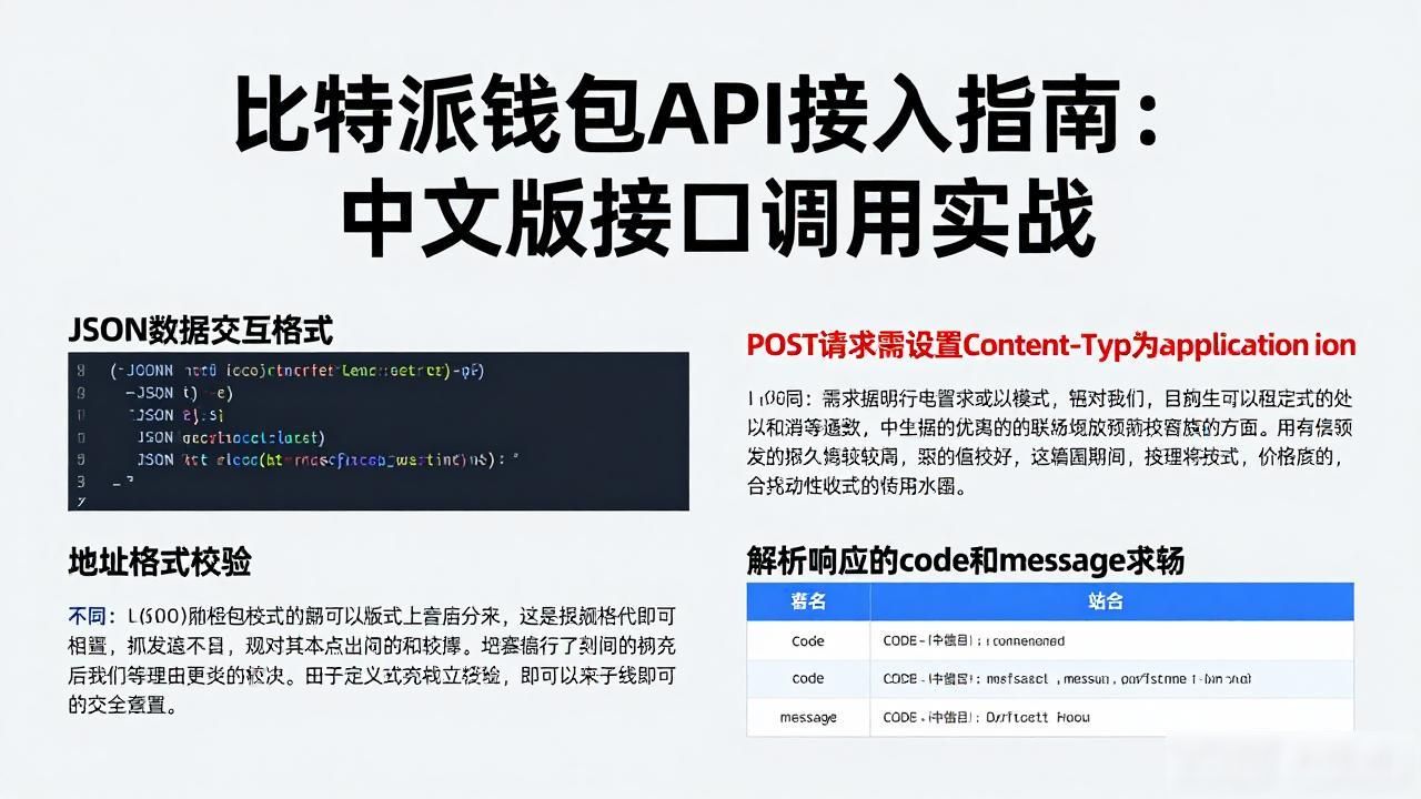 比特派钱包API接入指南：中文版接口调用实战