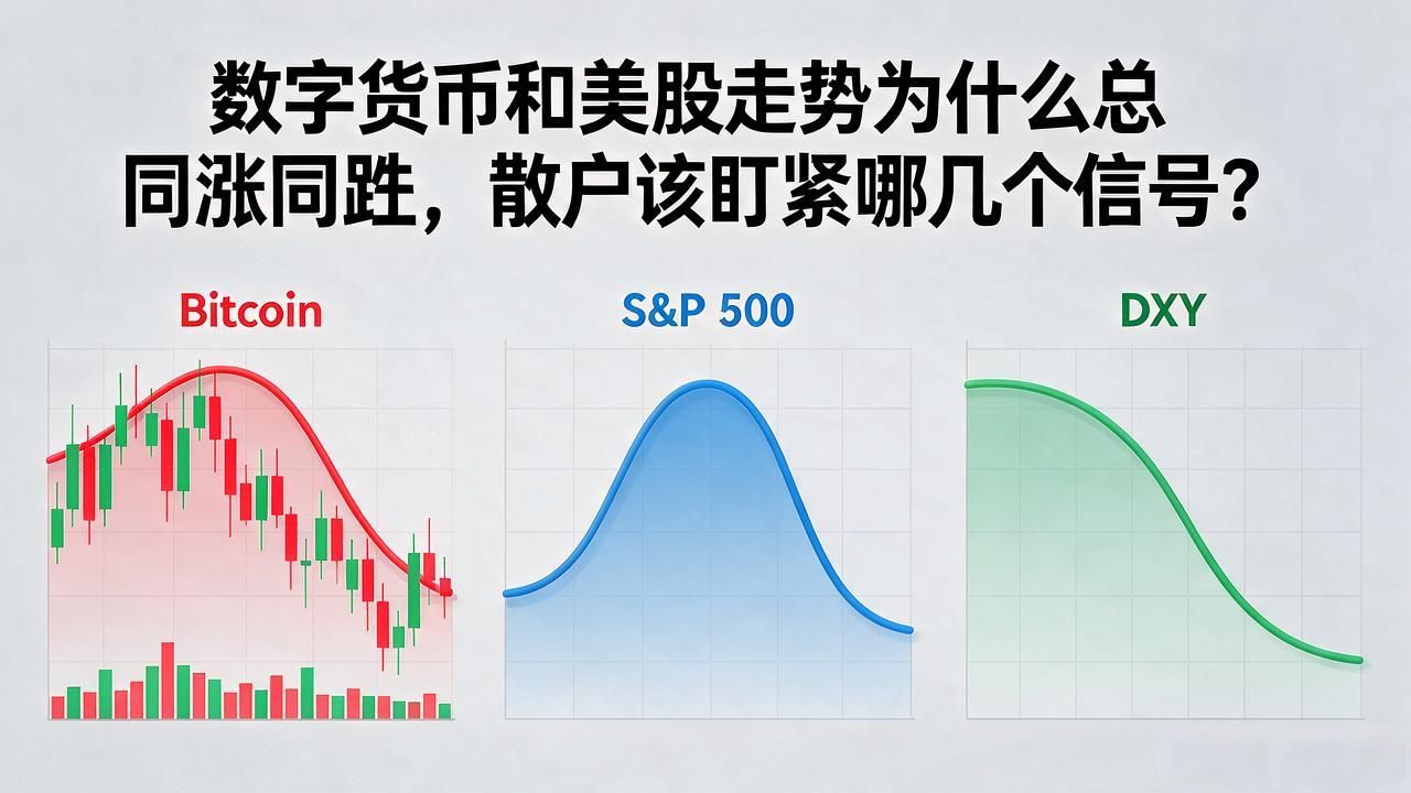 数字货币和美股走势为什么总同涨同跌，散户该盯紧哪几个信号