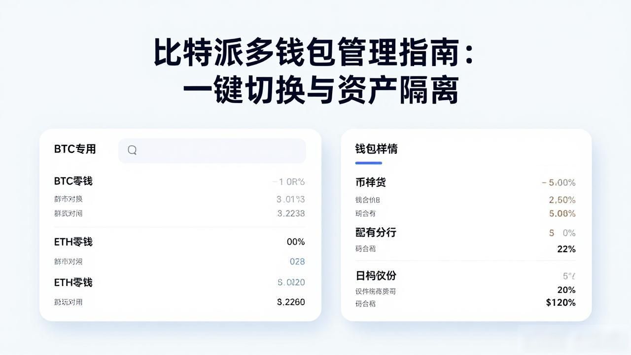 比特派多钱包管理指南：一键切换与资产隔离