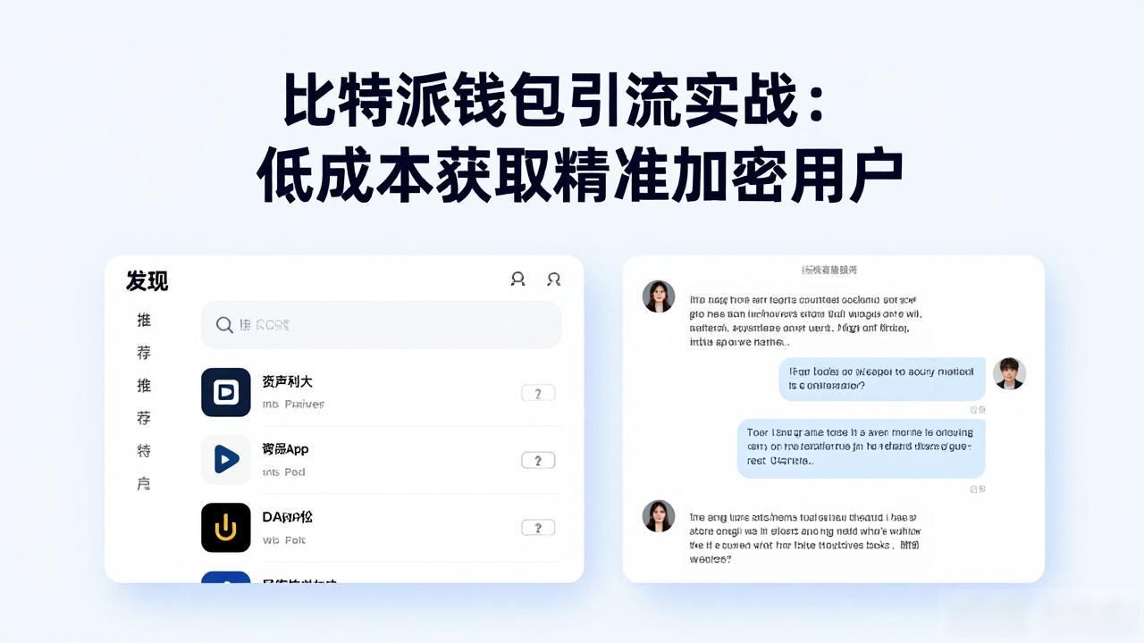 比特派钱包引流实战：低成本获取精准加密用户