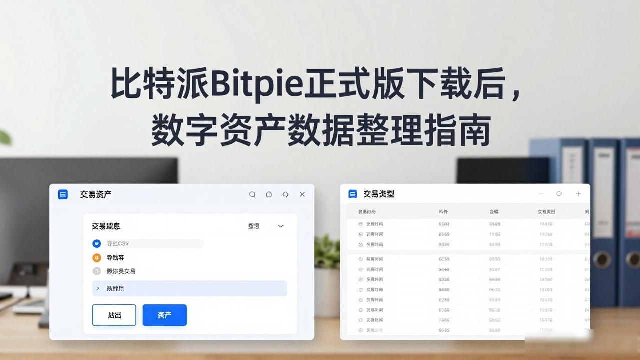 比特派Bitpie正式版下载后，数字资产数据整理指南