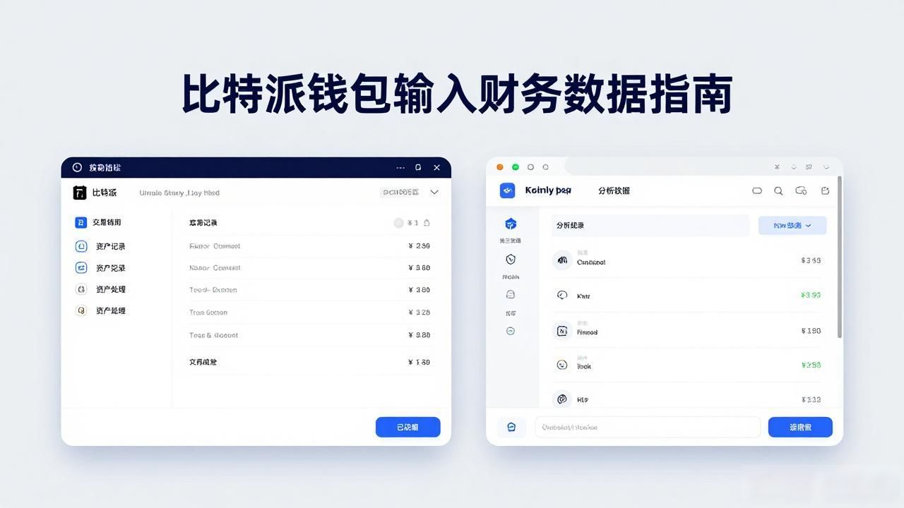 比特派钱包导入财务数据指南