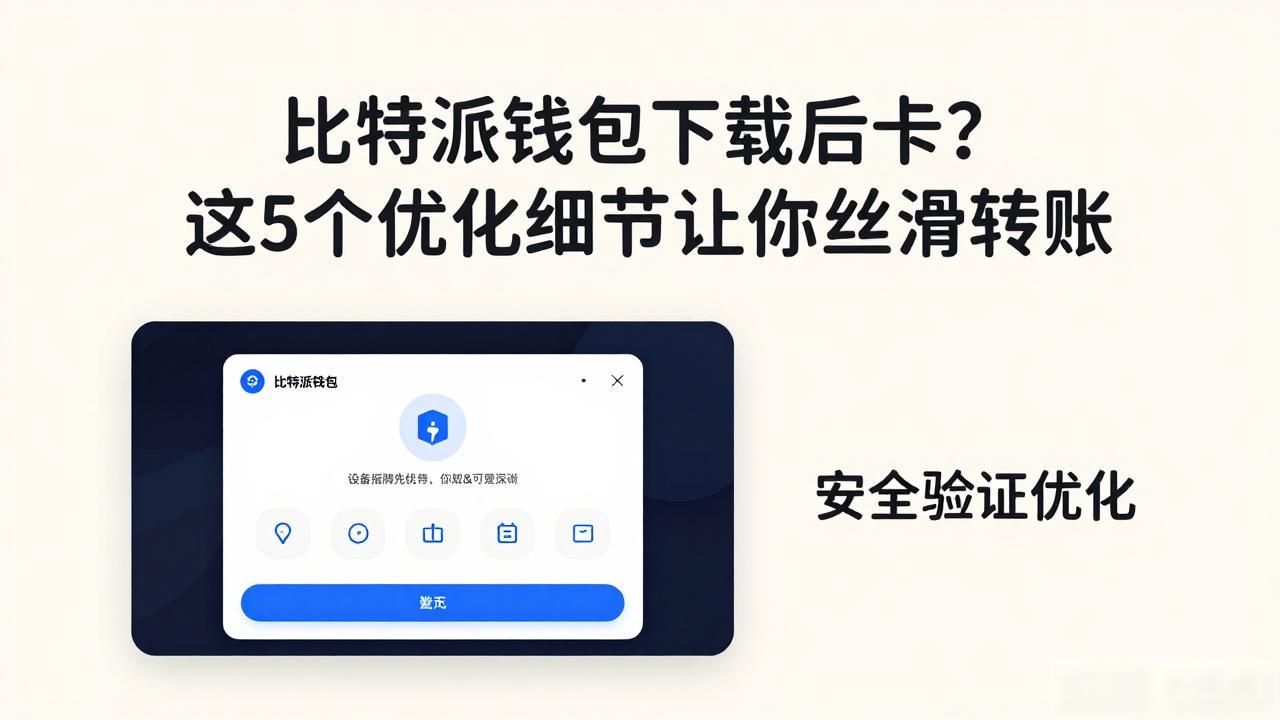 比特派钱包下载后卡？这5个优化细节让你丝滑转账