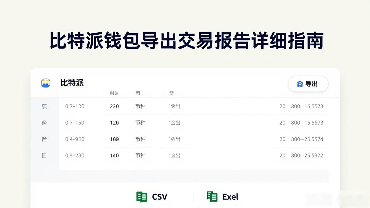 比特派钱包导出交易报告详细指南