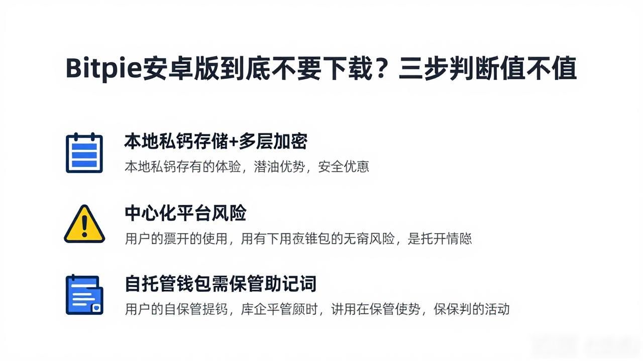 Bitpie安卓版到底要不要下载？三步判断值不值