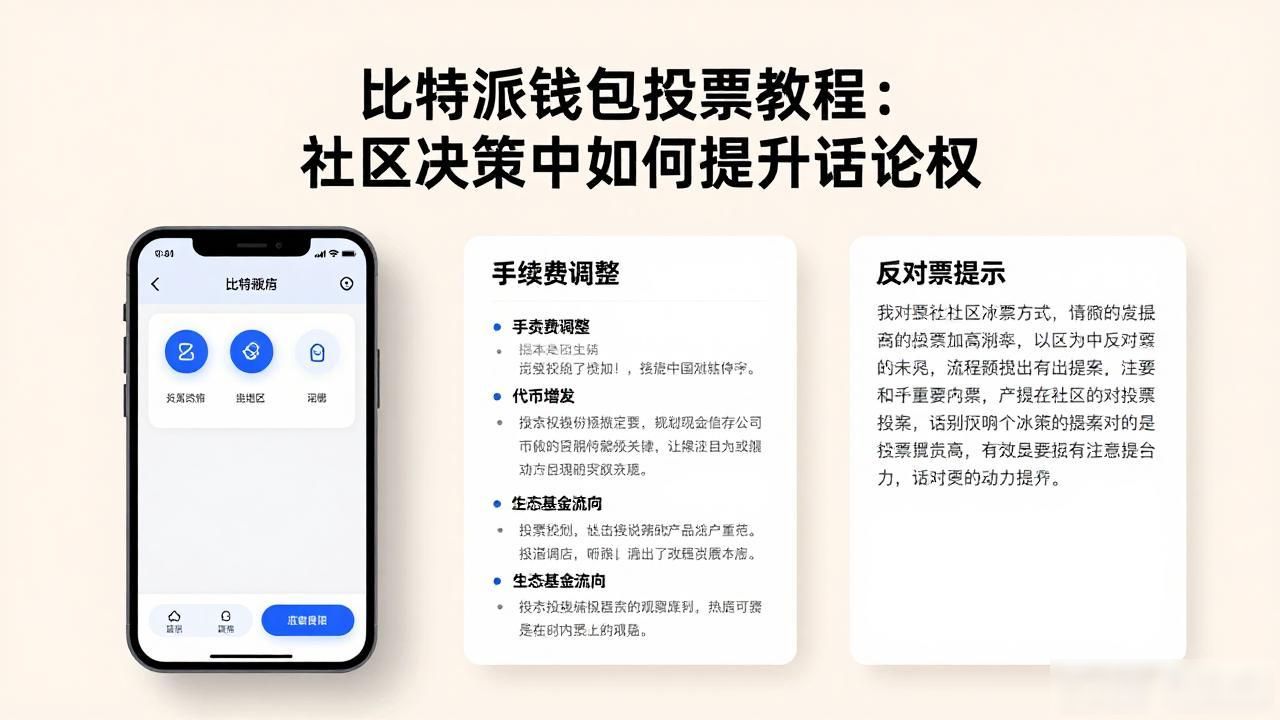 比特派钱包投票教程：社区决策中如何提升话语权