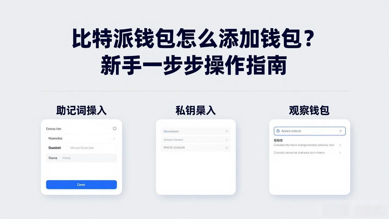 比特派钱包怎么添加钱包？新手一步步操作指南